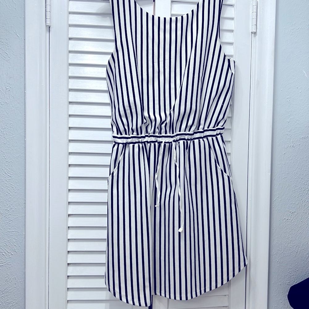 Copper Key Striped Day Dress